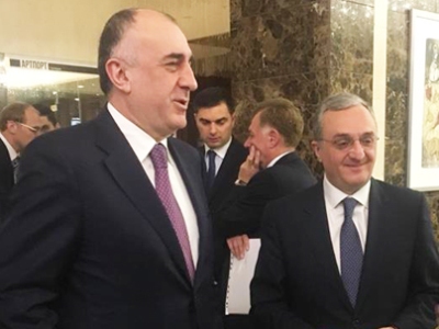 Armenia, Azerbaijan FMs hold short talks in Brussels
