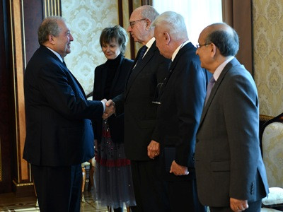 Armenia President hosts Global Leadership Foundation delegation