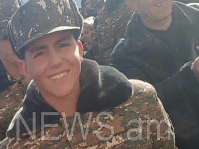 Deceased 20-year-old soldier Ararat Khechumyan was only child of family