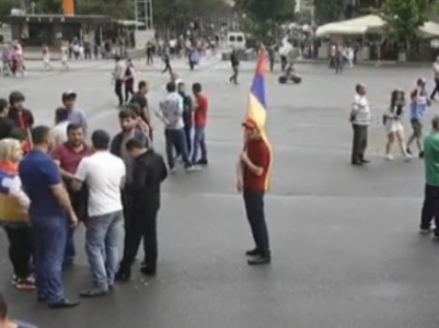 Protest action against release of Armenia’s second president starts in Yerevan