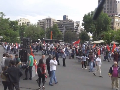 Armenian Revolutionary Federation-Dashnaktsutyun Party's rally kicks off