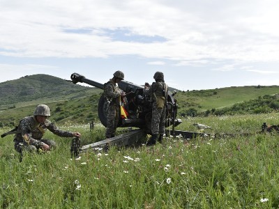 Armenia army conducts battalion tactical military exercises