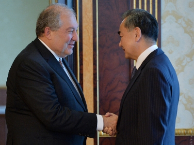 Armenia President receives China FM