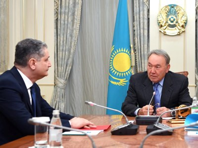 First President of Kazakhstan meets with Tigran Sargsyan