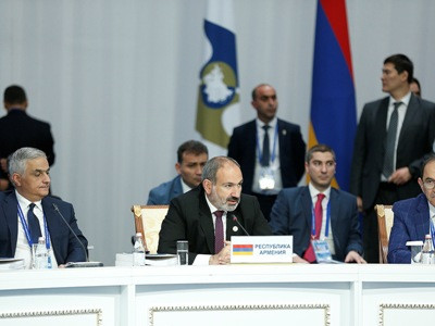 Armenia PM gives speech at Supreme Eurasian Economic Council session