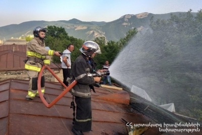 Հրդեհ հալիձոր գյուղում. դեպքի վայր է ժամանել երկու մարտական հաշվարկ