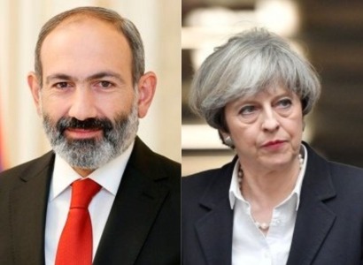 Nikol Pashinyan to Theresa May: Armenia is keen to expand scope of interaction with UK