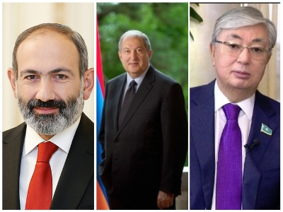 Նիկոլ Փաշինյանը եւ Արմեն Սարգսյանը շնորհավորել են Կասիմ-Ժոմարտ Տոկաեւին Ղազախստանի նախագահ ընտրվելու կապակցությամբ