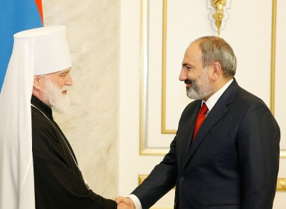 Armenia PM hosts Metropolitan Pavel of Minsk and Zaslav