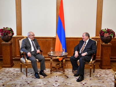 Armenia President meets with Public Council President