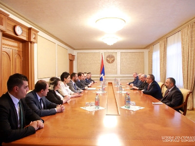 Karabakh President receives delegation of Yerevan Municipality