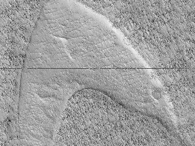 NASA-ի սարքը փոխանցել է Մարսի վրայի Star Trek-ի Աստղային նավատորմի խորհրդանիշը