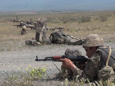 Karabakh Defense Army Anti-Air Defense troops launch combat shooting exercises