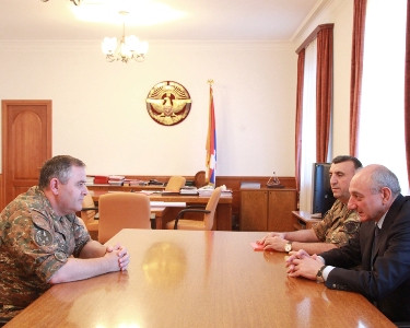 Artsakh President receives head of General Staff of Armenian Armed Forces