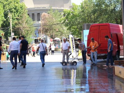 Հյուսիսային պողոտայում փորձարկվել է բարձր ճնշման նորագույն լվացող տեխնիկան (ֆոտո)