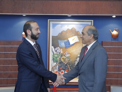 Armenia Parliament speaker meets with Cypriot counterpart