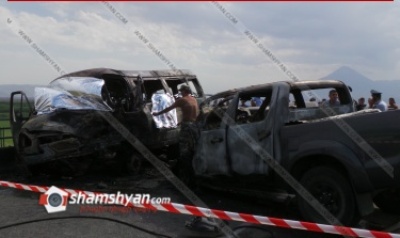 Դաժան վթար-հրդեհ Զոդի կամրջի վրա. բախումից հետո «Գազելի» մեջ հայտնաբերվել են մոխրացած դիեր․ կա 9 վիրավոր (ֆոտո)