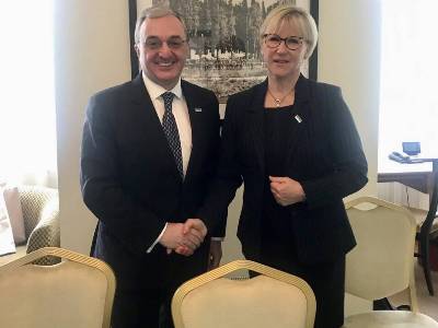Armenia FM meets with Swedish counterpart