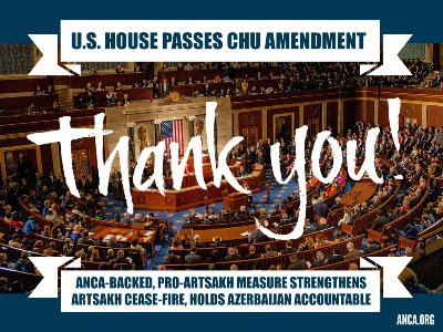 US House overwhelmingly passes Judy Chu Amendment calling for implementation of Royce-Engel Artsakh peace proposal