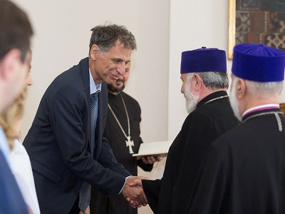 Catholicos of All Armenians receives Israel Ambassador