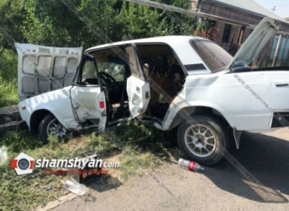 Կանաչուտ գյուղում բախվել են Opel-ն ու «ՎԱԶ 2107»-ը. վերջինիս ղեկին 16-ամյա տղա է եղել. կա վիրավոր (ֆոտո)
