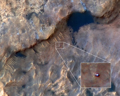 NASA-ն հրապարակել է Մարսի արբանյակից արված Curiosity-ի լուսանկարը