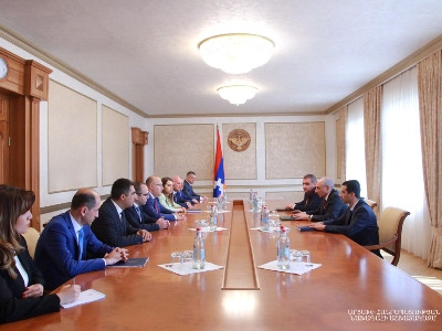 Artsakh President receives delegation of Armenian Commission Regulating Public Services