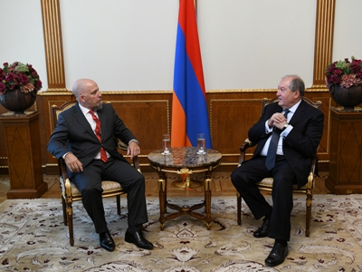Armenia President receives outgoing Argentina Ambassador