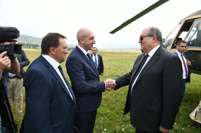 Armenia President in Lori Province on working visit
