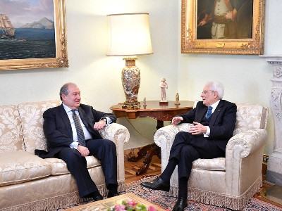 Armenia President to Italy counterpart: We are ready to implement new projects