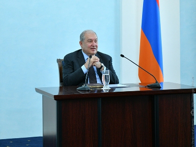 Armenia President: Let’s make problems, not individuals, topic of our discussions