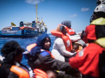 Over 100 migrants still stuck on vessel in Italy port