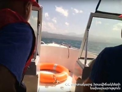Փրկարարները Սեւանում 4 քաղաքացու ափ են մոտեցրել
