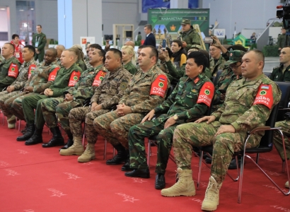 Armenian servicemen preparing for tournaments at Alabino Military Training Ground