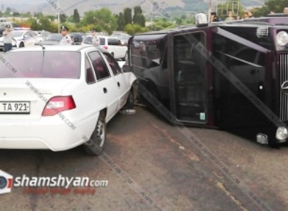 Խոշոր ավտովթար՝ Լոռու մարզում․ մեքենաներից մեկը կողաշրջվել է․ կան տուժածներ