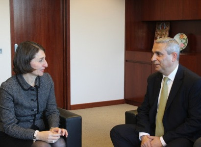 Artsakh FM meets Australian State of New South Wales PM Gladys Berejiklian