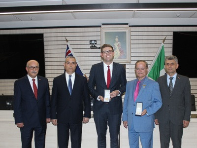 Karabakh FM in Australia, meets with Ryde city mayor