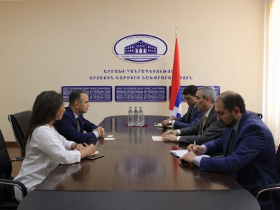 Artsakh FM receives Armenia's Chief Commissioner for Diaspora Affairs