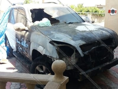 Արարատի մարզում այրվել է Toyota Land Cruiser ավտոմեքենա (ֆոտո)