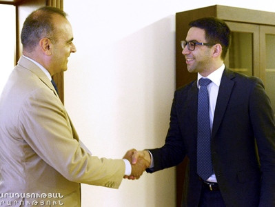 Armenia Justice Minister receives Italy Ambassador