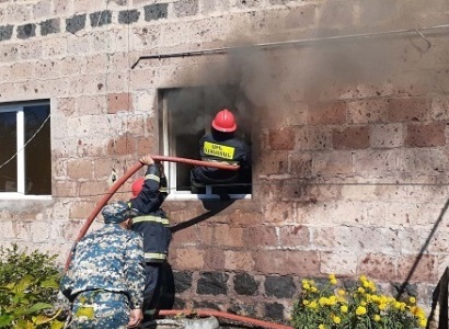Հոռոմ գյուղում այրվել է տան խոհանոցը գույքով (ֆոտո)