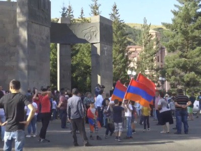 Protests on Amulsar issue staged in Armenia’s Jermuk