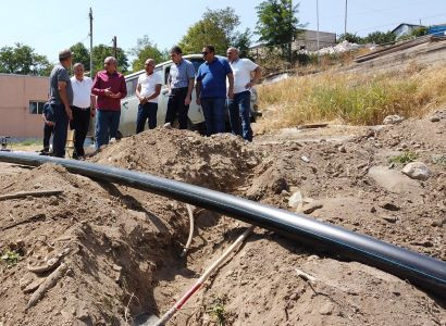 Artsakh President visits number of water supply facilities in Stepanakert