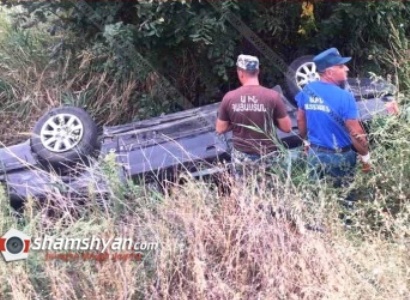 Վթար Արմավիրի մարզում. Audi-գլխիվայր հայտնվել առվակում