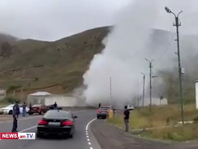 Դիլիջանի թունելում անսարք մեքենայից բարձրացող ծուխը հրդեհի տպավորություն է թողել