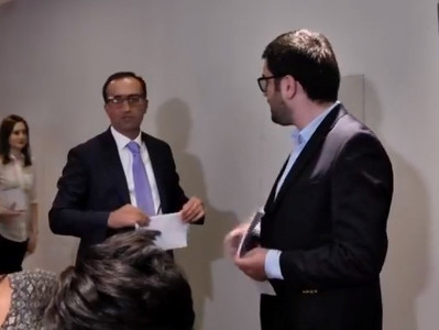 Armenia health minister interrupts his press conference amid questions of pediatric oncologist