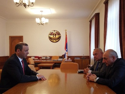 Artsakh President receives Armenia Security Council secretary