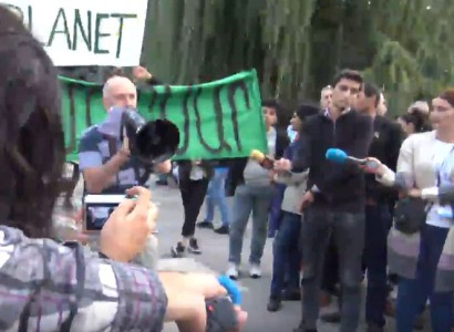 Protest rally in defense of Amulsar being held in Yerevan