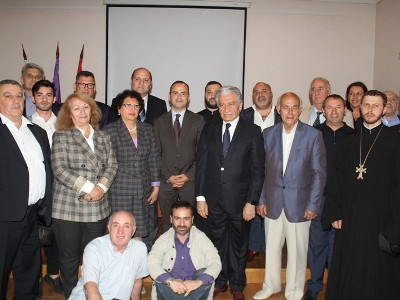 Armenia High Commissioner for Diaspora Affairs meets with members of Armenian community of Saint Petersburg