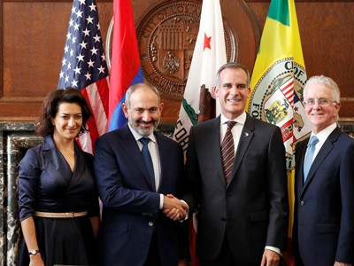 Armenia PM, Los Angeles mayor discuss prospects for development of cooperation
